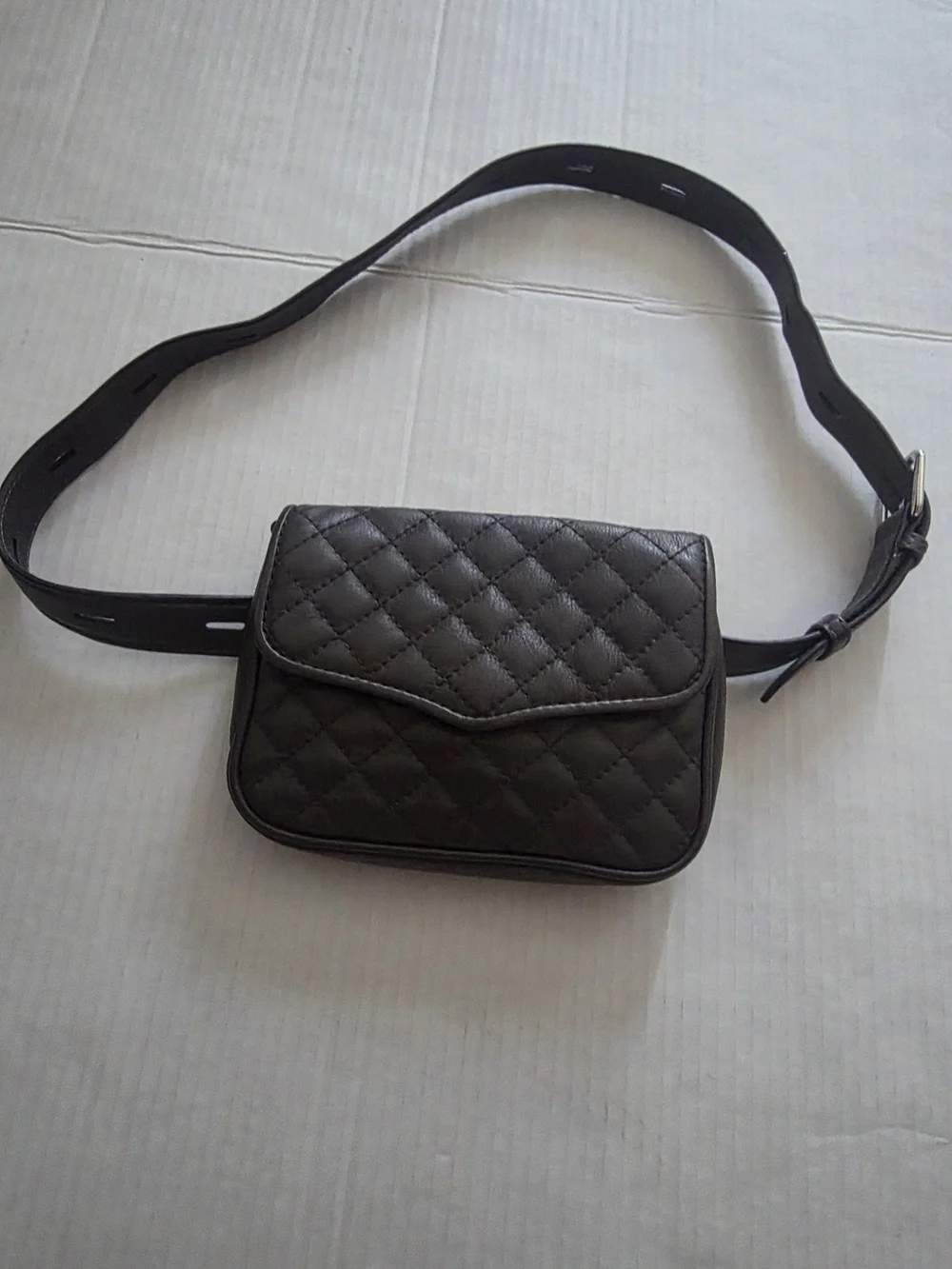 Rebecca Minkoff Quilted Leather Affair Fanny Bag .